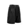 Distressed Patchwork Raw Edge Shorts