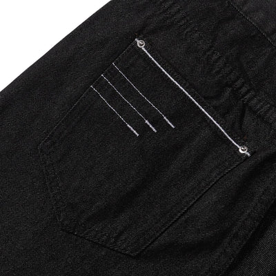 Minimalist Wide Leg Black Jeans