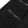 Barbed Wire Embroidered Bootcut Jeans