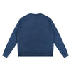 Vintage Snow Wash Relaxed Fit Cotton Knit Sweater
