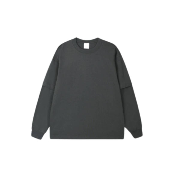 Streetwear Loose Fit Double-Layer Long-Sleeve Tee