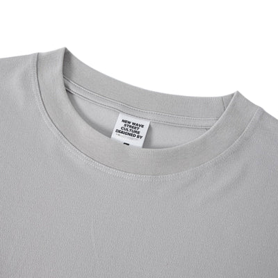 Vintage Wash Relaxed Linen-Cotton Blend Short Sleeve T-Shirt
