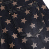 Vintage Star Print Loose Wide-Leg Denim Pants