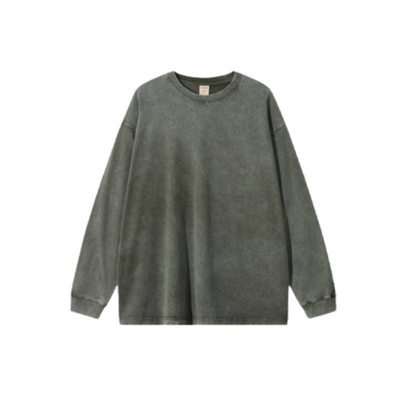Vintage Tie-Dye Heavy Cotton Long-Sleeve T-Shirt 275gsm