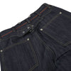 Raw Indigo Wide Leg Jeans with Metal Horsebit Detail