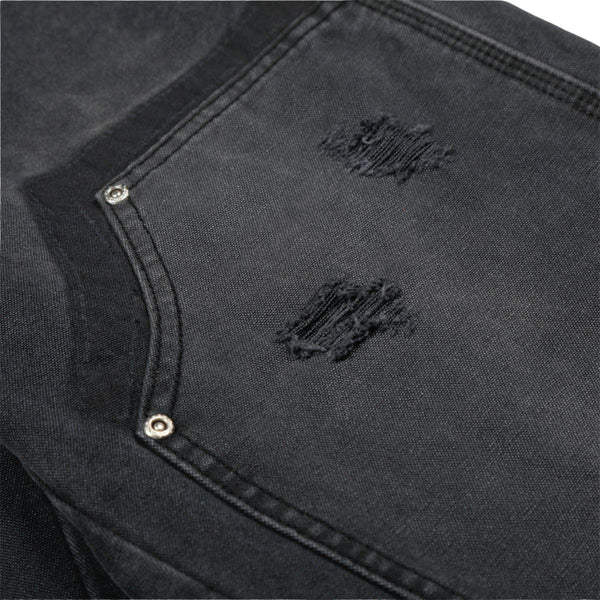 Men's Distressed Punk Cargo Pants – Loose Wide-Leg Streetwear