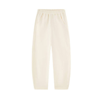 Boxy Curved Fit Elastic Waist Sweatpants
