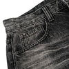 Vintage Washed Wide Leg Lightning Whisker Jeans