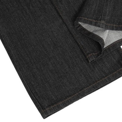 Washed Distressed Wide Leg Denim Jeans