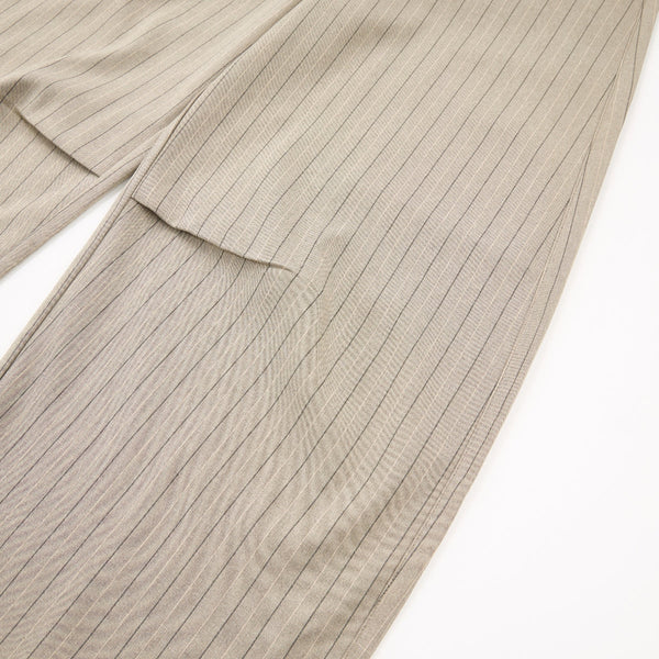 Vintage Pinstripe Baggy Wide-Leg Trousers