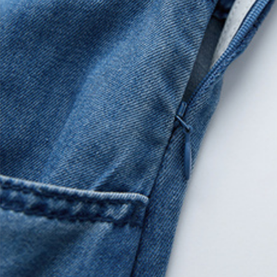 Spaghetti Strap Tiered Denim Midi Dress