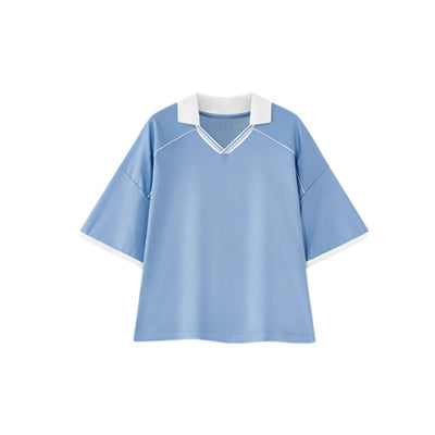 Lightweight Cooling Contrast Stitch Polo Shirt