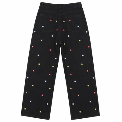 Vintage Rhinestone Straight Leg Jeans