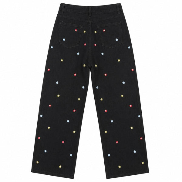 Vintage Rhinestone Straight Leg Jeans