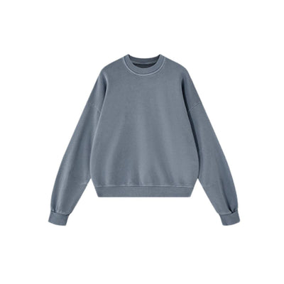 Vintage Washed Terry Crewneck Streetwear Sweatshirt