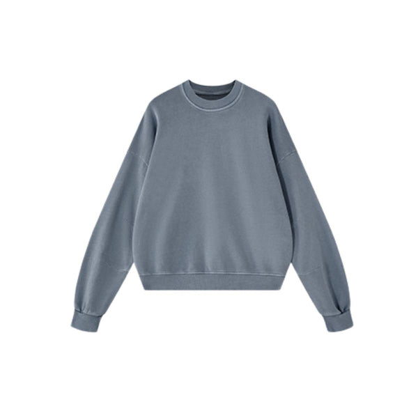 Vintage Washed Terry Crewneck Streetwear Sweatshirt
