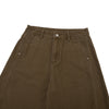 Vintage Washed Cleanfit Straight Cut Wide Leg Denim Shorts