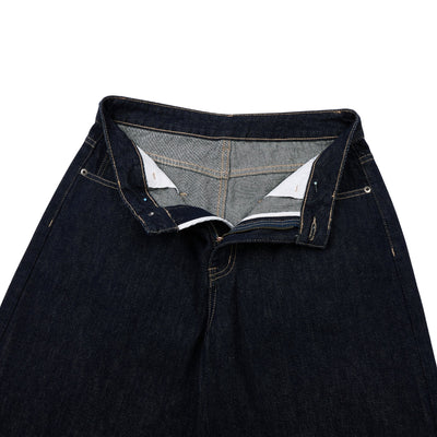 Vintage Loose Straight-Leg Denim Bermuda Shorts