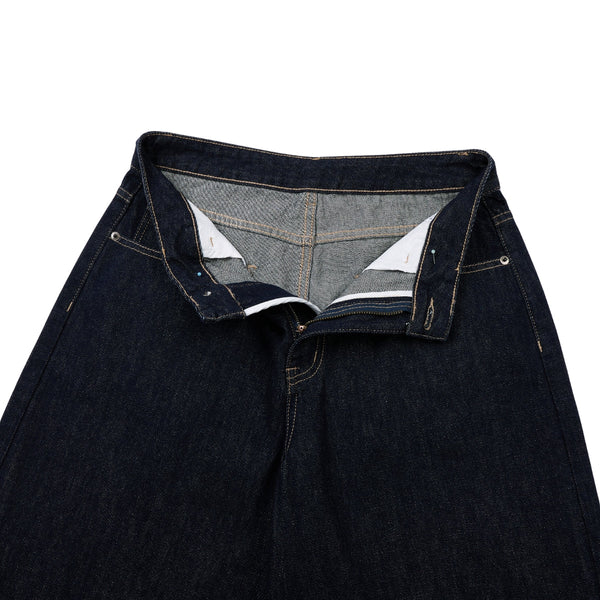 Vintage Loose Straight-Leg Denim Bermuda Shorts