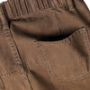 American Workwear Relaxed Solid Patchwork Wide-Leg Utility Cargo Pants