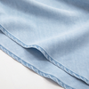 Light Blue Denim Spaghetti Strap A-Line Dress