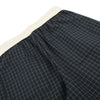 Vintage Plaid Panel Wide-Leg Trousers