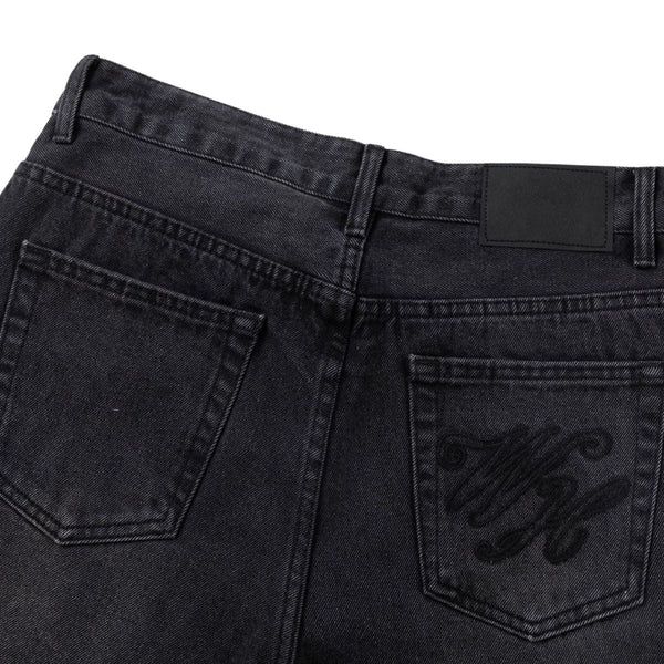 Vintage Washed Slim Flare Jeans