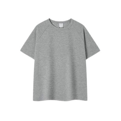 Heavyweight Ladder Cotton Raglan Sleeve Textured Oversized T-Shirt