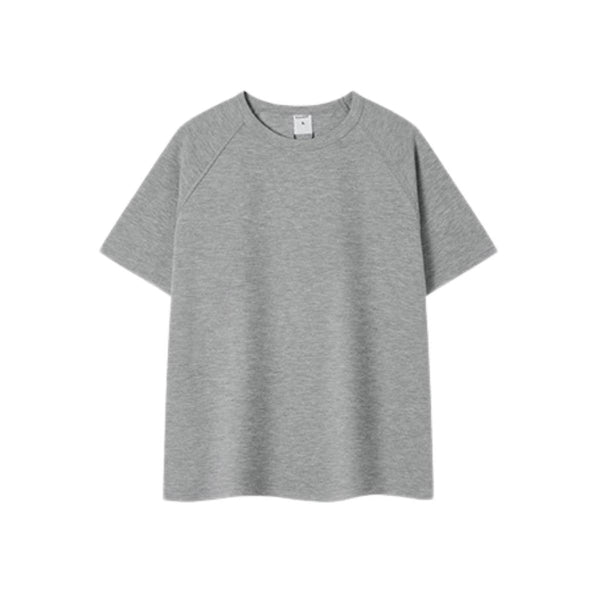 Heavyweight Ladder Cotton Raglan Sleeve Textured Oversized T-Shirt