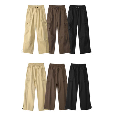 Multi-Pocket Utility Relaxed Workwear Pants
