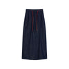 Women's Indigo Denim Midi Skirt