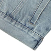 Sleeveless Vintage Wash Denim Trucker Jacket