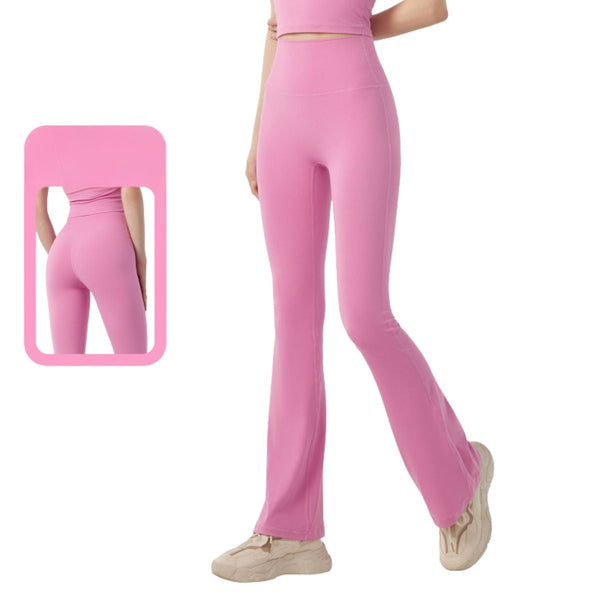 Buttery-Soft High Waist Flare Leggings for Women Tummy Control Workout Pants