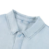 Cotton Washed Oversized Denim Collar Tee