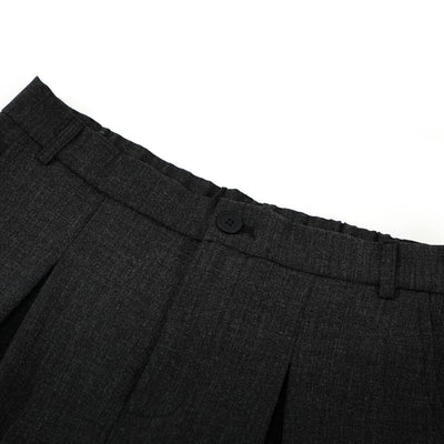 Vintage Draped Pleated Bermuda Shorts