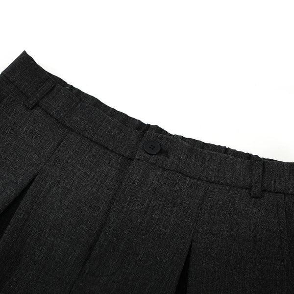 Vintage Draped Pleated Bermuda Shorts