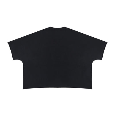 Washed Boxy Cropped Raglan Tee