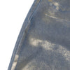Women's Metallic Coated Denim Midi Skirt