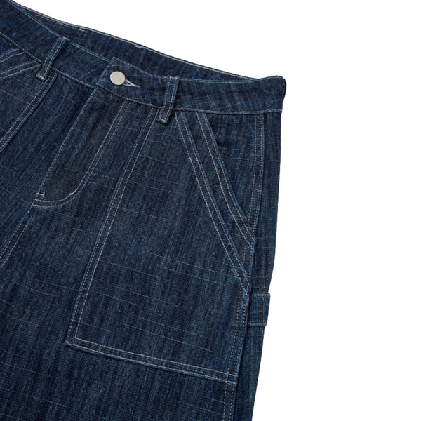 Vintage Slub Carpenter Baggy Denim Pants