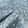Floral Print Denim Spaghetti-Strap Dress