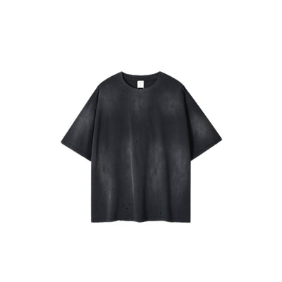 VintageSpray Dyed Raw Edge Oversized T-Shirt