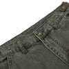 Men's Distressed Washed Denim Cargo Pants Punk Street Loose Zipper