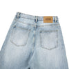 Draped Wide-Leg Relaxed Baggy Jeans