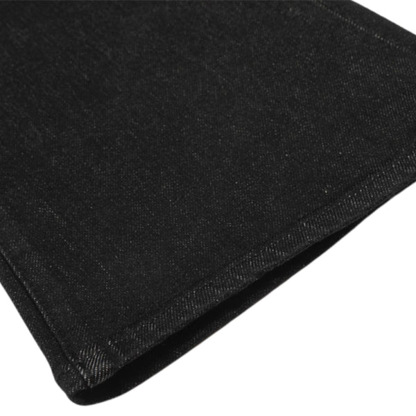 Men's Raw Denim Flare Straight Pants Clean Fit Minimal Street