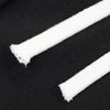 Solid Button Cuff Relaxed Straight Leg Track Pants