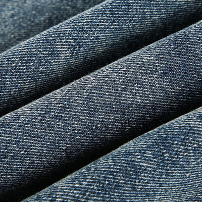 Men's Retro Plaid Patchwork Fake Two-piece Denim Jacket