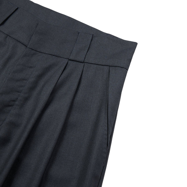 Vintage High Street Pleated Wide-Leg Draped Trousers