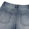 Vintage Washed Crease Effect Wide Leg Baggy Denim Jeans