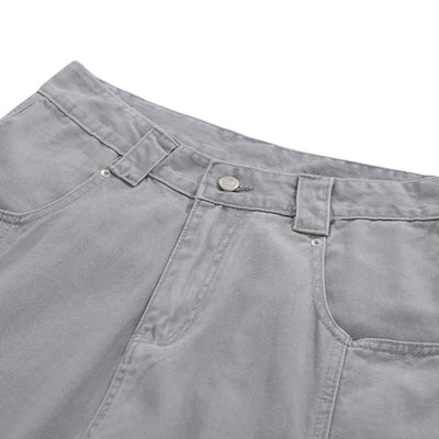Multi Pocket Cargo Denim Shorts