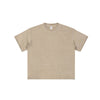Wax Dyed Distressed Raw Hem Streetwear T Shirt